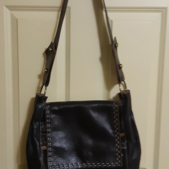 Brown bag in leather - Picture 1 of 1